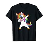 Dab Unicorn Dabbing Unicorn Gafas de sol Arco Iris Camiseta