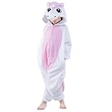 Mimacro - Pijama Unicornio Rosa para niños y niñas, Suaves y calentitos de Invierno, para Fiestas, navidades, Halloween, Carnaval (7-9 Años)