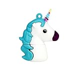 Pendrive Cute Rainbow Horse Shape Pen Drive 16GB USB Flash Drives Regalo Divertido Unicornio de Dibujos Animados USB 2.0 Memory Stick Almacenamiento de Datos - Civetman