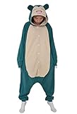 Pijama de unicornio para hombre y mujer, disfraz de unicornio de una sola pieza, disfraz de Halloween Animal Unisex Cosplay de dibujos animados, Snorlax02, L