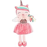 Muñecas para Niñas 17''/43cm Peluche de Unicornio para Niñas, con Bolsa de Almacenamiento, Maravilloso Regalo para niñas de 1 año (Rosa)