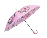 Genérico Goods4good Paraguas Grande Unicornio Rosa Largo Automático Mujer/Niña 60cm Anti Viento