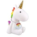 Navaris lámpara nocturna LED con diseño de unicornio - luz de color cambiante para niños bebés - unicornio blanco con colgante - luz para dormir