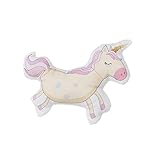 HOGAR Y MAS Cojín Unicornio de poliéster Infantil para decoración 34x30 cm, Blanco