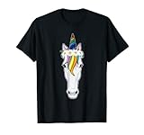 Unicornio Guirnalda de flores Camiseta