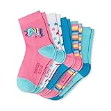 Schiesser Einhorn 5 Pack Kindersocken Strümpfe Mädchen Calcetines, Ordenado 6, 19-22 para Niñas