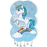 NATURPARTY Piñata De Cumpleaños Grande De Unicornio | Decoración Infantil De Fiestas De Niño Y Niña | Piñatas Grandes Para Rellenar Con Juguetes Infantiles, Chuches Y Bolsas De Relleno