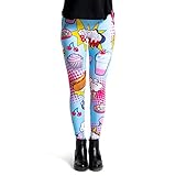 cosey - Leggings Coloridos Impresos (Talla única) - Design Popart