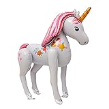 Globos de unicornio 3D de gran tamaño para decoración de fiesta, suministros de decoración de fiesta, globos de aluminio de animales para caminar, baby shower, fiesta temática de cumpleaños