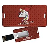 My Custom Style Pen Drive USB 3x6x0,03cm#Navy-Unicorno1#16Gb