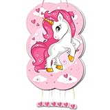 NATURPARTY Piñata De Cumpleaños Grande De Unicornio Para Rellenar | Juguete De Aniversario, Accesorio De Fiesta Infantil Y Regalo De Comunión Para Niños Y Niñas