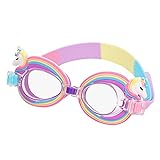 Gafas de Natación Protección UV Antiniebla Gafas para Nadar Antigoteo Unicornio Gafas de Natación Infantil para Niñas Niños