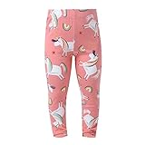 CHICTRY Leggins para Niña Estampado Unicornios Infantil Pantalones Largos de Primavera Strechy Casual Pant Trousers Leggings Rosa 1-2 años