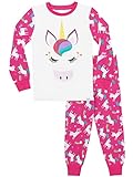 Harry Bear Pijamas de Manga Larga para niñas Unicornio Ajuste Ceñido Multicolor 6-7 Años