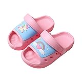 Cozozn Sandalias Bebé Zapatillas Playa de Verano Niños Zapatos unicornio Niñas Pantuflas de Baño Antideslizantes para Infantils 28/29 EU,Rosa Azul Unicornio