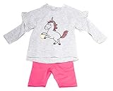 Rak Mark Conjunto de jersey con leggins corto bebé niña unicornio (18-24 meses)