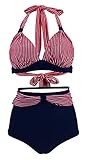 Bslingerie® - Conjunto de bikini para mujer, diseño retro de unicornio