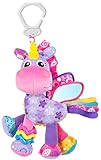 Playgro Peluche de Actividades Stella el Unicornio, Juguete para Colgar, Desde el nacimiento, Rosa/Violeta, 40183