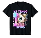 Niños Cumpleaños niña chica 7 años unicornio Ya tengo 7 años Camiseta