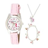 Ravel - Reloj de Unicornio Infantil 'Little Gems' y Juego de Regalo de Joyas Plateadas