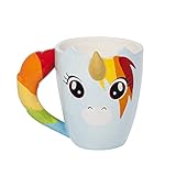 Thumbs Up! Taza Unicornio, cerámica, Multicolor, 1 Unidad (Paquete de 1)