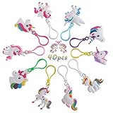 JPYH Llavero de Unicornio 40 Piezas, Llavero de Unicornio, el Favorito de los Niños, Regalos, 10 Estilos, Lindo e Interesante Llavero de Unicornio