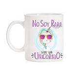 Taza No Soy RARA Soy un Unicornio. Taza de Regalo Muy Divertida de Unicornios.