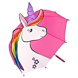 VON LILIENFELD® Paraguas Infantil Unicornio Niños Niñas Ligeramente Estable Colorido Regalo hasta 8 años