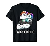 Papacornio Padre Hija Unicornio Camiseta