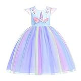 Bmeigo Vestido de Princesa Niña Chicas Disfraz Lujoso Equipar para Actuación Ceremonia Flores Carnaval Fiesta de Cosplay 3-9Y