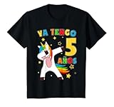 Niños Unicornio 5 Años Niña Cumpleaños 5 Años Niño Tengo 5 Años Camiseta