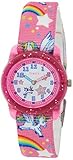 Timex Timex Kids Analog 28mm Elastic Fabric Strap Watch, Reloj de pulsera para Unisex niños, Rosa (Pink Unicorn)