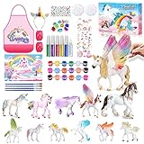 Unicornios Manualidades Kit Niños Juguetes,Unicornios Kit para Pintar Unicornio Juguete Manualidades Creativo Juguete,Cumpleaños Navidad Unicornio Regalo para Niña 3 4 5 6 7 8 9 años