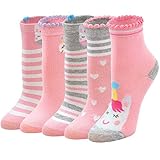 PUTUO Calcetines Divertidos Niña Calcetines de Navidad Calcetines Animales, Calcetines Niñas Invierno Calcetines Térmicos Niña Calcetines de Algodón, 5-7 años