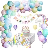 weeyin Unicornio Decoración Cumpleaños Niña, Globos Unicornio Cumpleaños con Globos Unicornio, Decoracion Cumpleaños Unicornio para Decoracion Cumpleaños Unicornio Globos de Cumpleaños Niña, FS0270