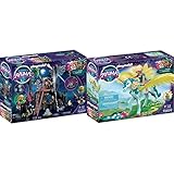 PLAYMOBIL Adventures of Ayuma 70807 Ruina Bat Fairies, con Efecto de luz & Adventures of Ayuma 70809 Cristal Fairy con Unicornio, Juguetes para niños Mayores de 7 años