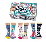 Unicorn Daze – Calcetines para niñas, Caja 6 United, multicolor (talla 30,5 - 38,5)