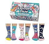 Unicorn Daze – Calcetines para niñas, Caja 6 United, multicolor (talla 30,5 - 38,5)