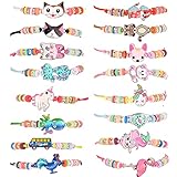 LUNEKUCK 16PCS Pulseras Niña Pulsera Amistad Niños Pulsera Niña Unicornio Trenzada Ajustable Pulseras Niñas de Animales Brazalete Joyeria Niña Pulseras para Niñas Regalos Cumpleaños Niñas