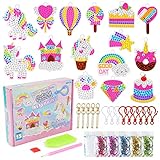 Victse DIY 5D Diamante Pintura Kit, Kits de Pintura de Diamantes para Niños, Unicornio DIY Pegatinas de Diamante, Pintura Diamantes Stickers, Mosaicos Dibujo de Diamantes Pegatinas para Niños