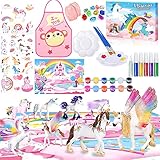 McNory Unicornios Manualidades Kit Niños Juguetes,Unicornios Kit para Pintar Unicornio Juguete Manualidades Creativo Juguete,Cumpleaños Navidad Unicornio Regalo para Niña 4 5 6 7 8 9 años