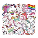 Pegatinas para Niños 50 Piezas, Unicornio Pegatinas Lindas, Calcomanías Vinilos VSCO Kawaii PVC Stickers para Coche, Bicicleta, Moto, Equipaje, Portátil, Dormitorio, Funda de Viaje, Impermeable