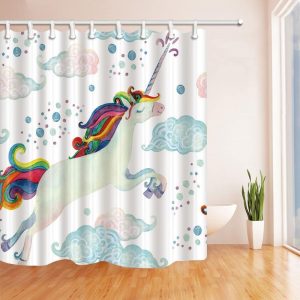 cortina unicornio ducha
