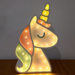 lampara LED unicornio